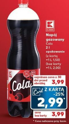 Kaufland Napój cola k-classic oferta