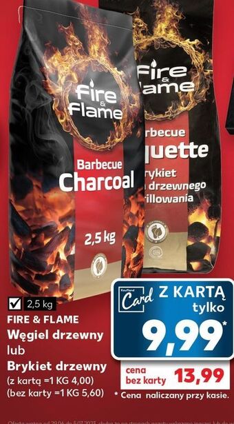 Kaufland Brykiet drzewny fire & flame oferta