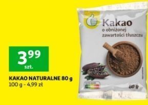 Auchan Kakao naturalne podniesiony kciuk oferta