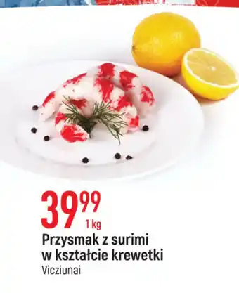 E.Leclerc 1 kg Przysmak z surimi w kształcie krewetki Vicziunai 1kg oferta