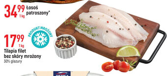 E.Leclerc Tilapia filet bez skóry mrożony 30% glazury 1kg oferta