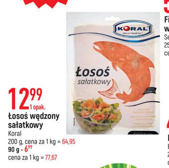 E.Leclerc Łosoś wędzony sałatkowy Koral 200g oferta