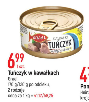Tuńczyk w kawałkach Graal 170/120g