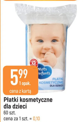 E.Leclerc Płatki kosmetyczne dla dzieci 60szt. oferta