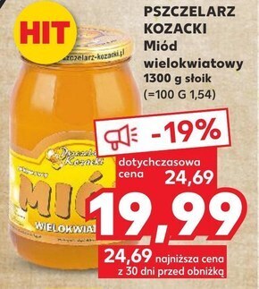 Kaufland Miód pszczelarz kozacki oferta