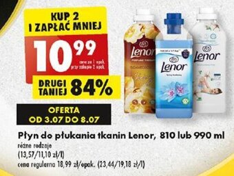 Biedronka Płyn do płukania tkanin Lenor, 810 lub 990 ml oferta