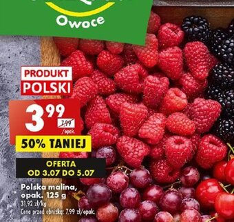Biedronka Polska malina, 125 g oferta