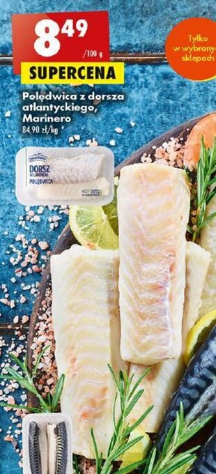 Biedronka Polędwica z dorsza atlantyckiego, Marinero 100g oferta