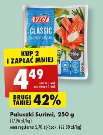 Biedronka Paluszki Surimi, 250 g oferta