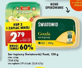 Biedronka Ser topiony Światowid/Fasti, 150 g oferta