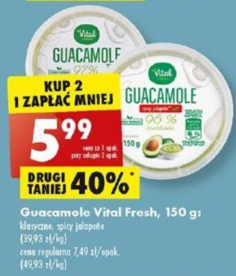 Biedronka Guacamole Vital Fresh, 150 g oferta