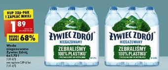 Biedronka Woda niegazowana Żywiec Zdrój 1,75 l oferta