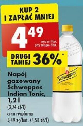 Biedronka Napój gazowany Schweppes Indian Tonic 1,2 l oferta