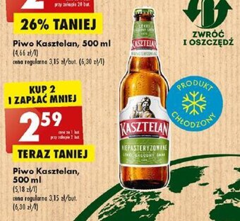 Biedronka Piwo Kasztelan, 500 ml oferta