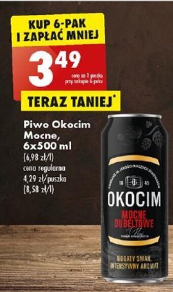 Biedronka Piwo Okocim Mocne, 500 ml oferta