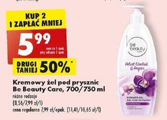 Biedronka Kremowy żel pod prysznic Be Beauty Care, 700/750 ml oferta