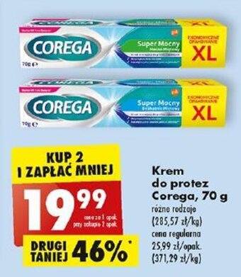 Biedronka Krem do protez Corega, 70 g oferta