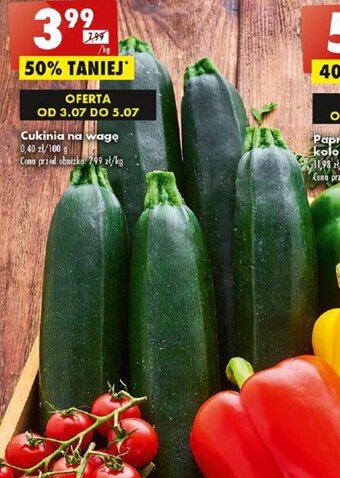 Biedronka Cukinia na wagę 1 kg oferta