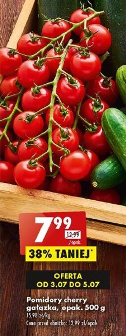 Biedronka Pomidory cherry gałązka, opak. 500 g oferta