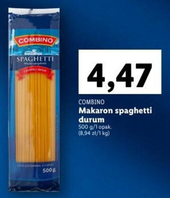 Lidl Makaron spaghetti durum 500 g oferta