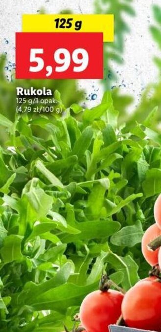 Lidl Rukola 125 g oferta