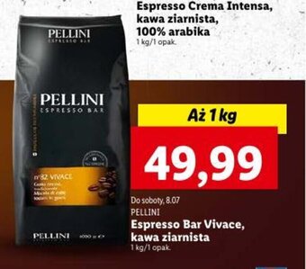 Lidl PELLINI Espresso Bar Vivace, kawa ziarnista 1 kg oferta