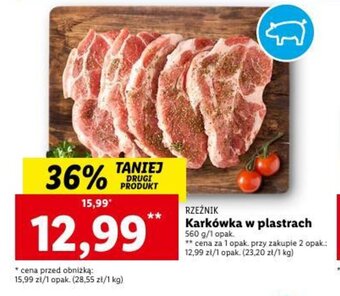 Lidl Karkówka w plastrach 560 g oferta
