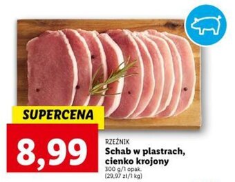 Lidl Schab w plastrach, cienko krojony 300 g oferta