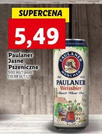 Lidl Paulaner Jasne Pszeniczne 500 ml oferta