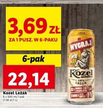 Lidl Kozel Ležák 6 x 500 ml oferta