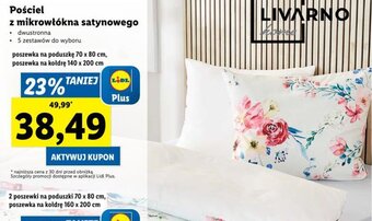 Lidl Pościel z mikrowłókna satynowego oferta