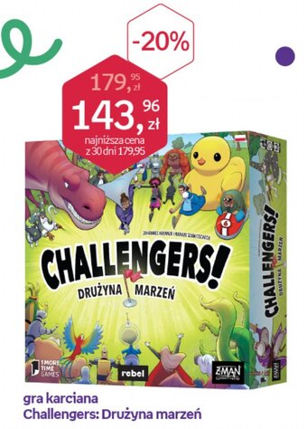 gra karciana Challengers: Drużyna marzeń