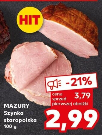 Kaufland MAZURY Szynka staropolska 100 g oferta