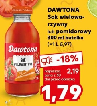 Kaufland DAWTONA Sok wielowarzywny lub pomidorowy 300 ml oferta