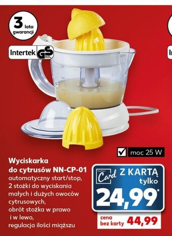 Kaufland Wyciskarka do cytrusów NN-CP-01 oferta