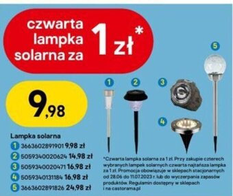 Castorama Lampka solarna oferta