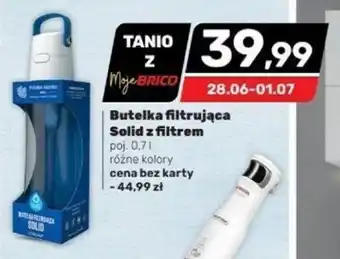 Bricomarche Butelka filtrująca Solid z filtrem poj. 0.7l oferta