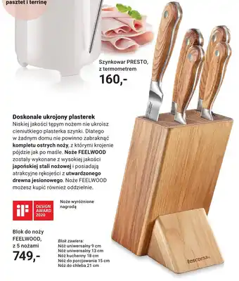 Tescoma Blok do noży FEELWOOD, z 5 nożami oferta