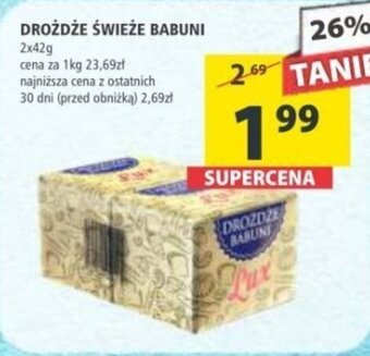 Arhelan DROŻDŻE ŚWIEŻE BABUNI 2x42g oferta