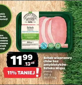 Netto Schab wieprzowy plastry oferta