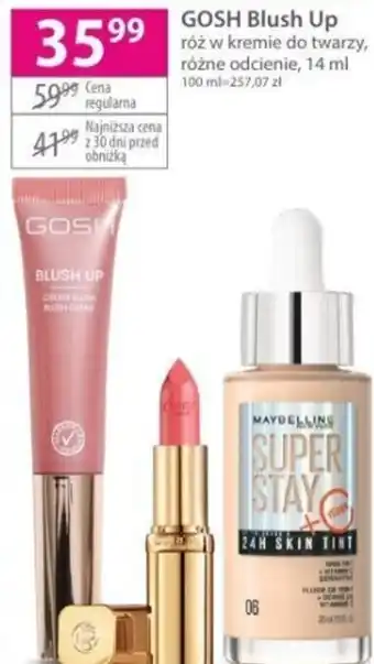 Hebe GOSH Blush Up róż w kremie do twarzy, 14 ml oferta