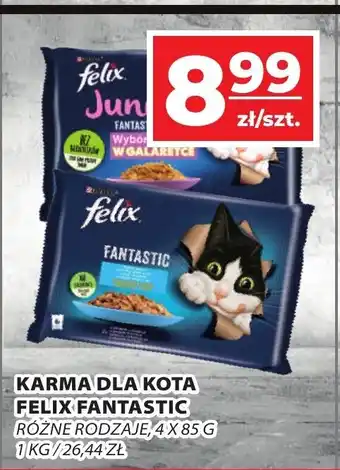 Top Market FELIX KARMA DLA KOTA FANTASTIC RÓŻNE RODZAJE, 4X 85 G oferta