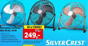 Lidl Wentylator stołowy SBV 40 A1, 70 W oferta