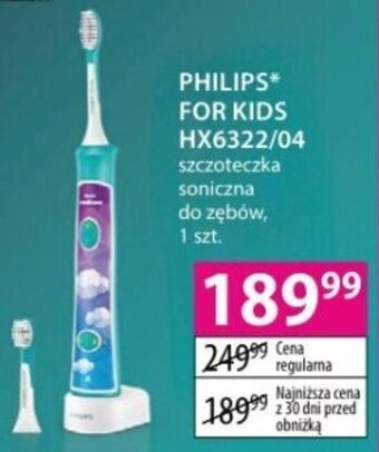 Hebe PHILIPS FOR KIDS szczoteczka soniczna do zębów, 1 szt. oferta