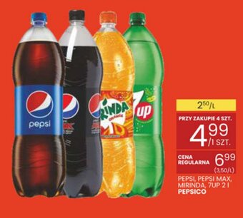 Wafelek Pepsi, Pepsi Max, Mirinda, 7Up 2l oferta