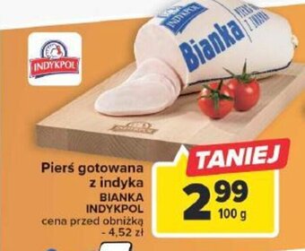 Carrefour Market Pierś gotowana z indyka BIANKA INDYKPOL 100g oferta