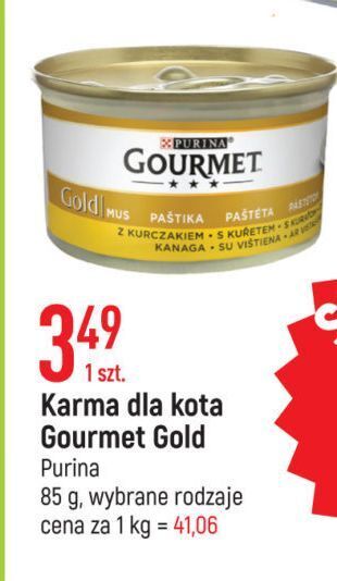 E.Leclerc Karma dla kota kurczak purina gourmet gold oferta
