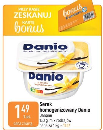 E.Leclerc Serek waniliowy danone danio oferta