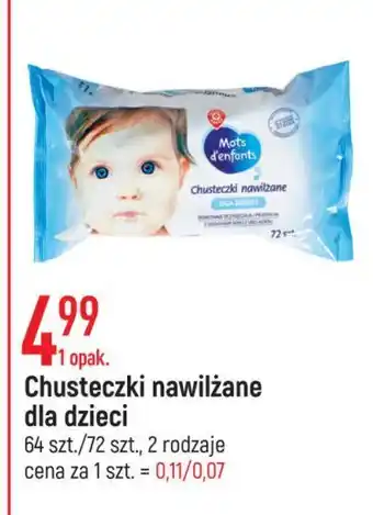 E.Leclerc Chusteczki nawilżane wiodąca marka mots d'enfants oferta