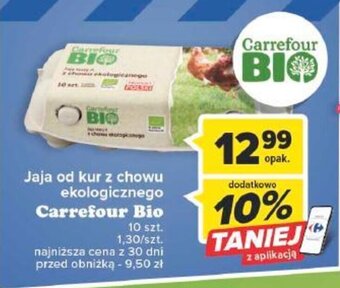 Carrefour Market Jaja od kur z chowu ekologicznego Carrefour Bio 10szt oferta